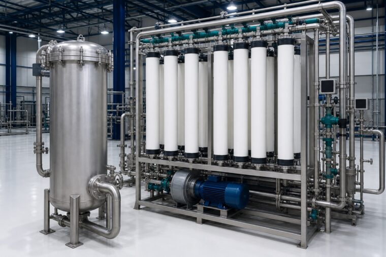 Clearflow UF-HC 150 membrane treatment skid