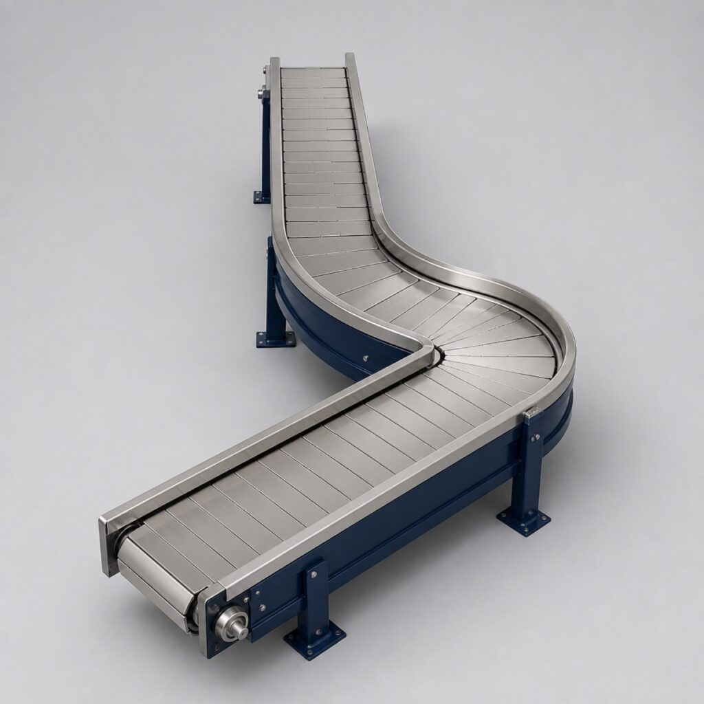 CVM-C Stainless Slat Chain Curve