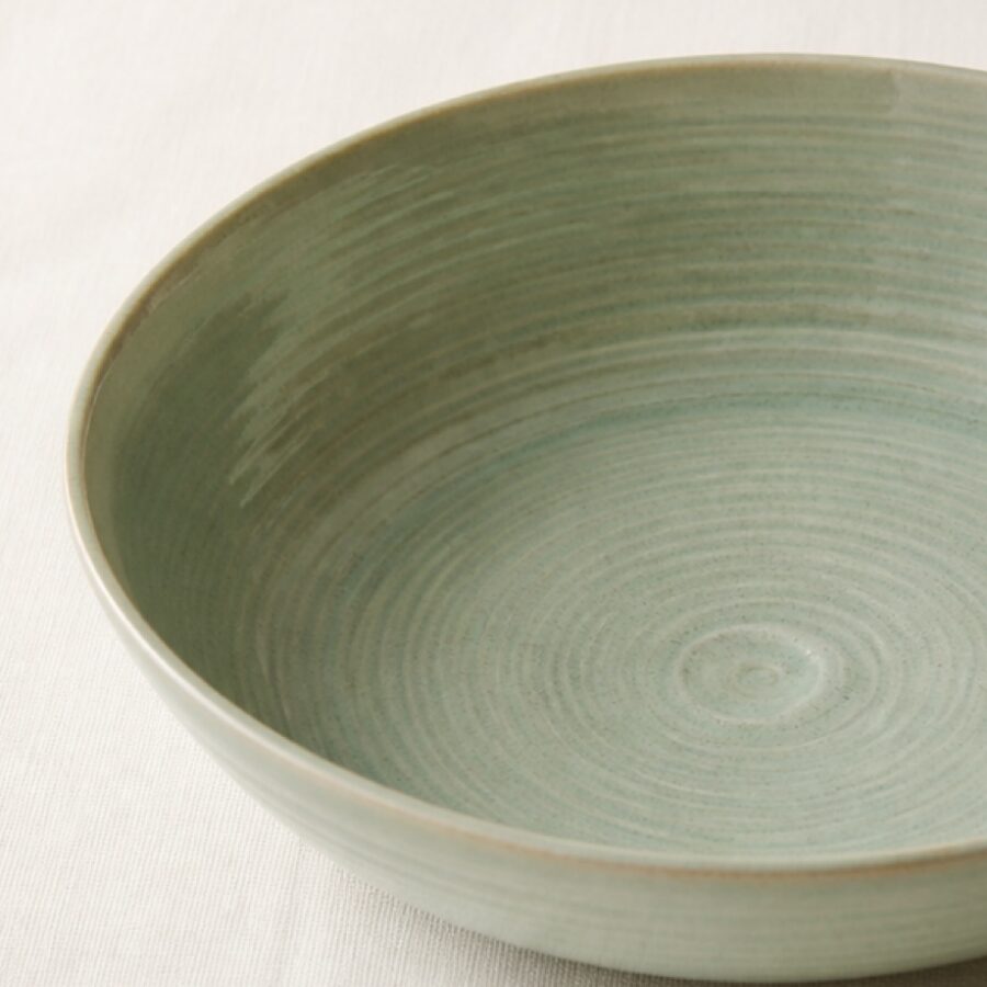 Tide Celadon Serving Bowl - Detail B