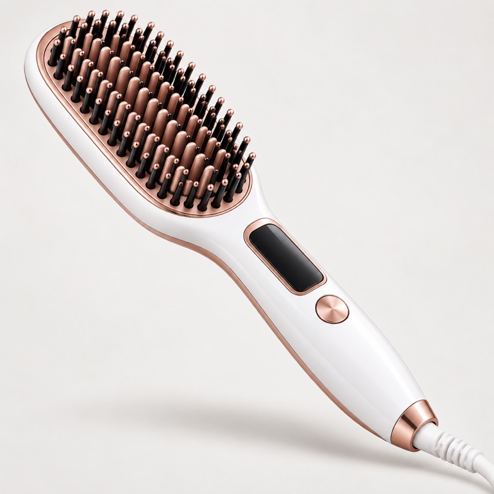 Ionic Hair Straightener Brush - Straightens While You Brush | SMOOTHBRUSH