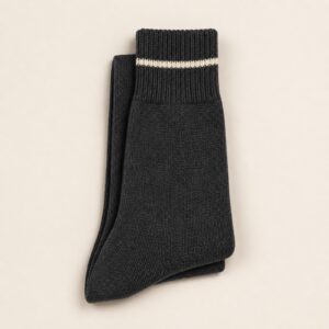 Charcoal Trace Crew Sock