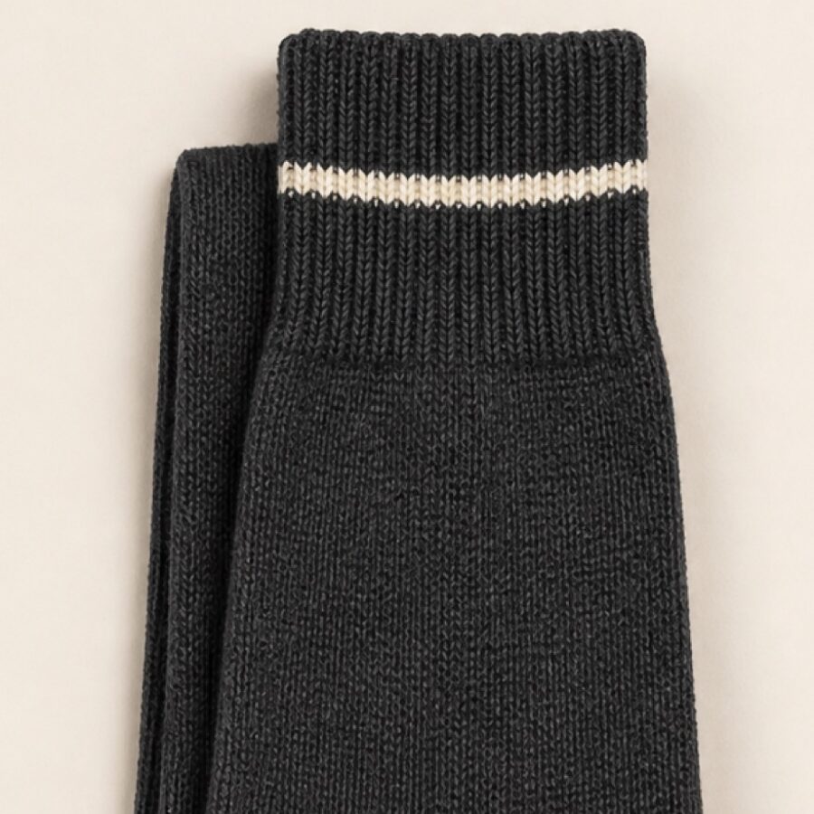 Charcoal Trace Crew Sock - Image 2