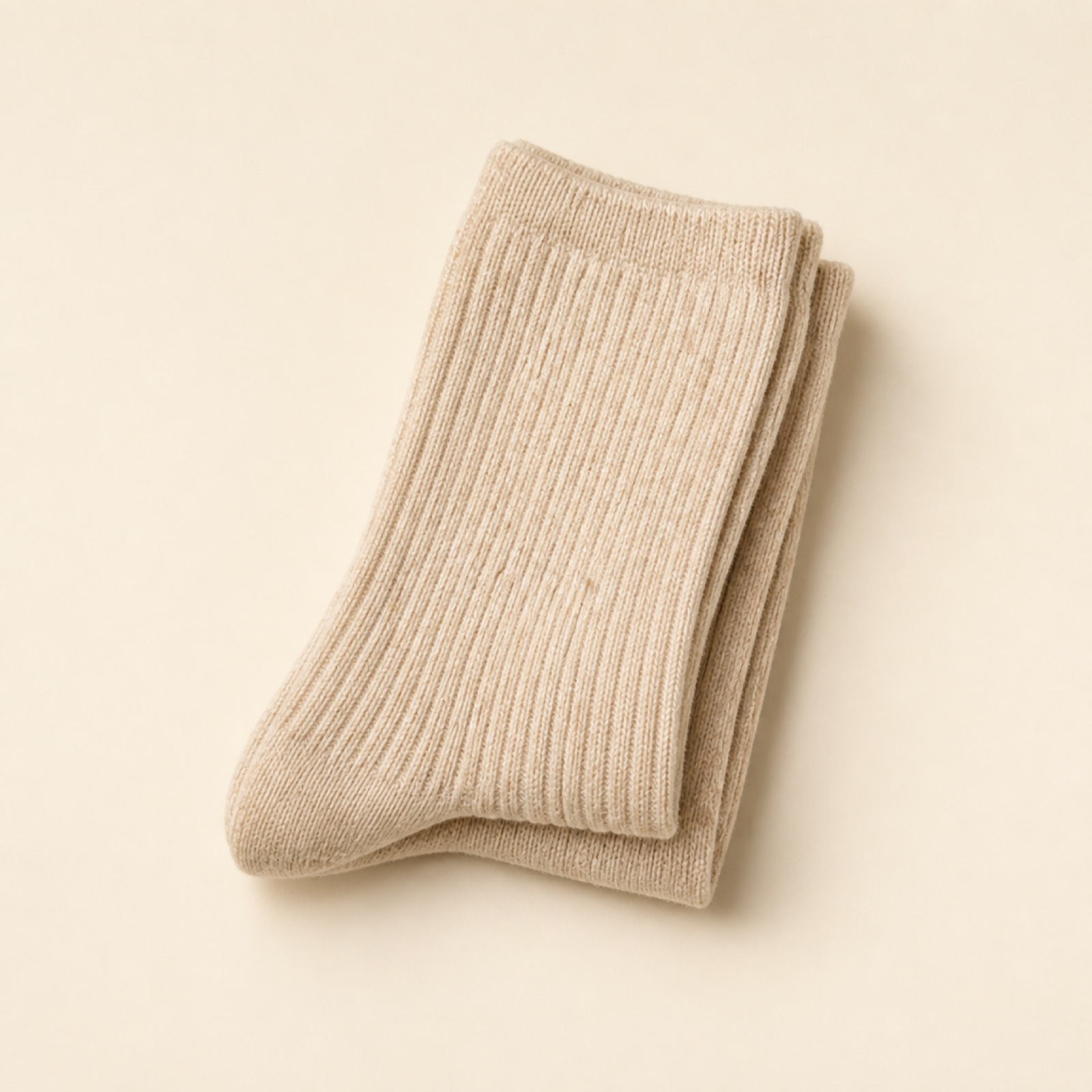 Oatmeal Rib Everyday Sock