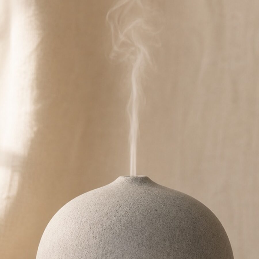 Stoneware Ultrasonic Diffuser - detail view A