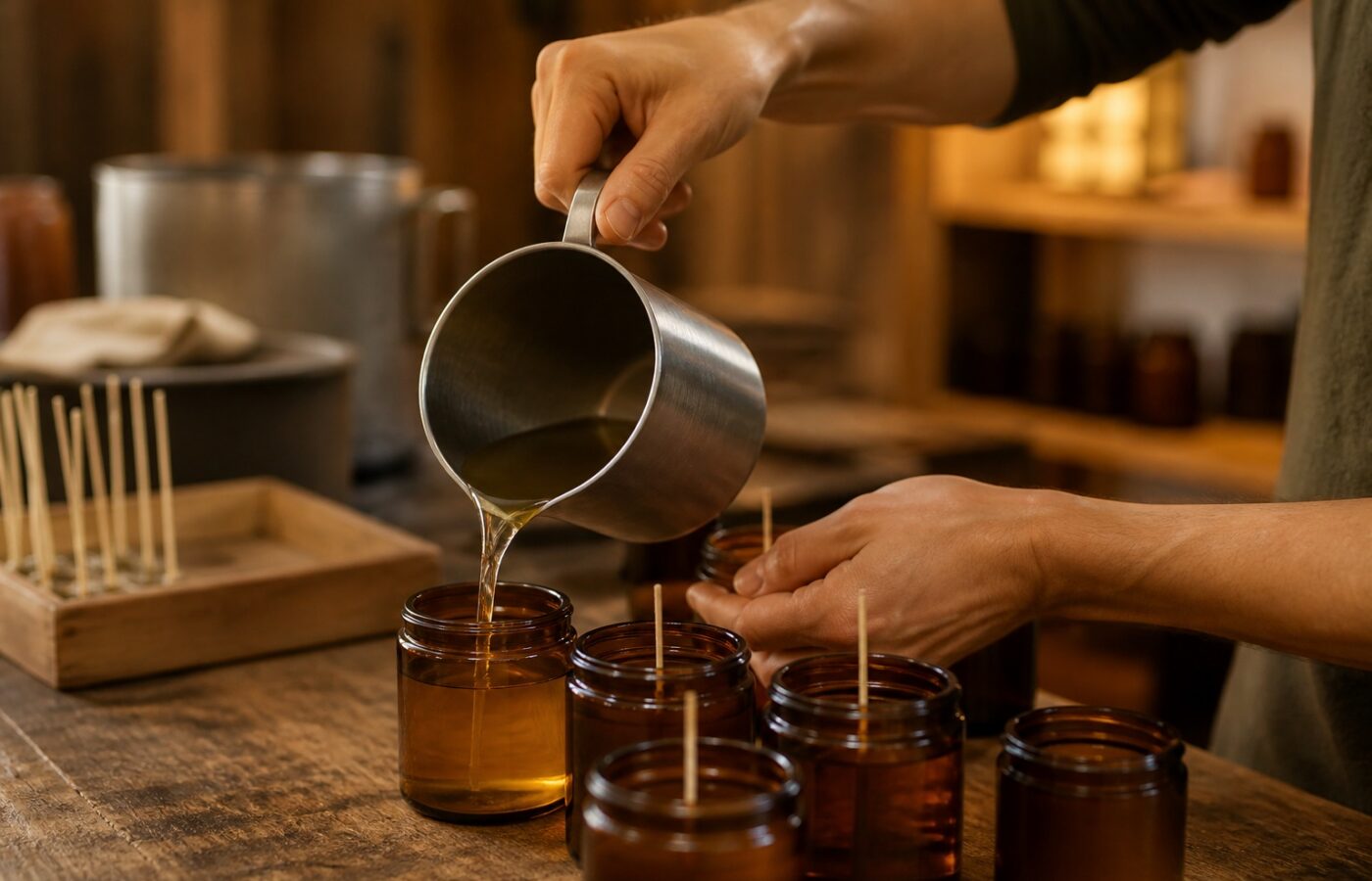 Poured by hand, cured with patience