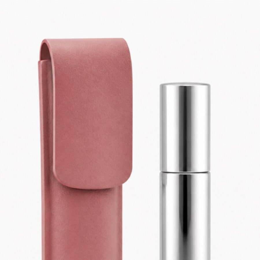 &Eacute;tui Rose Leather Case - Detail A