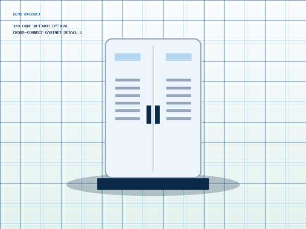 144 Core Outdoor Optical Cross-Connect Cabinet Detail 1