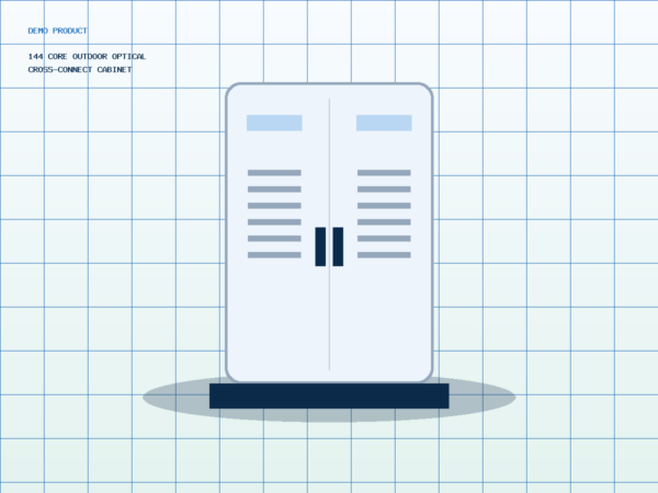 144 Core Outdoor Optical Cross-Connect Cabinet
