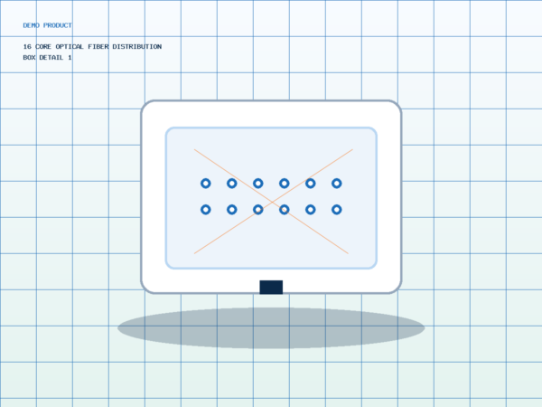 16 Core Optical Fiber Distribution Box Detail 1