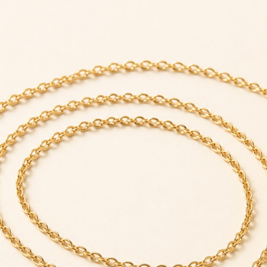 Linked Gold Chain - Image 2