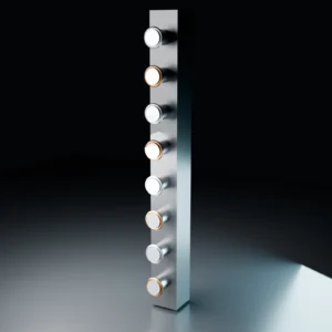 RM-800 vertical rack manifold with quick-disconnect ports