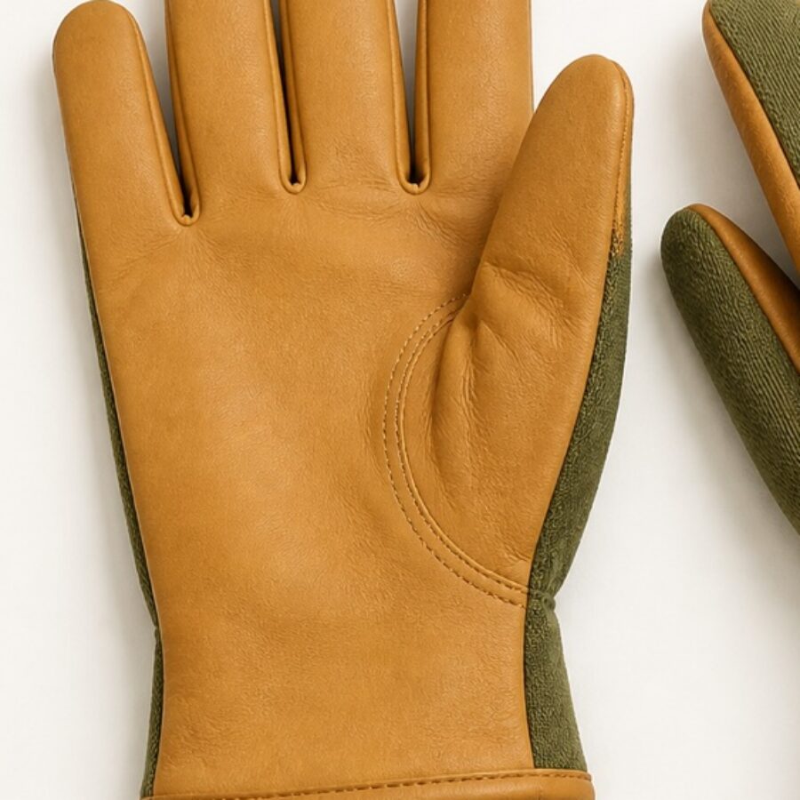 Leather-Palm Garden Gloves - detail B