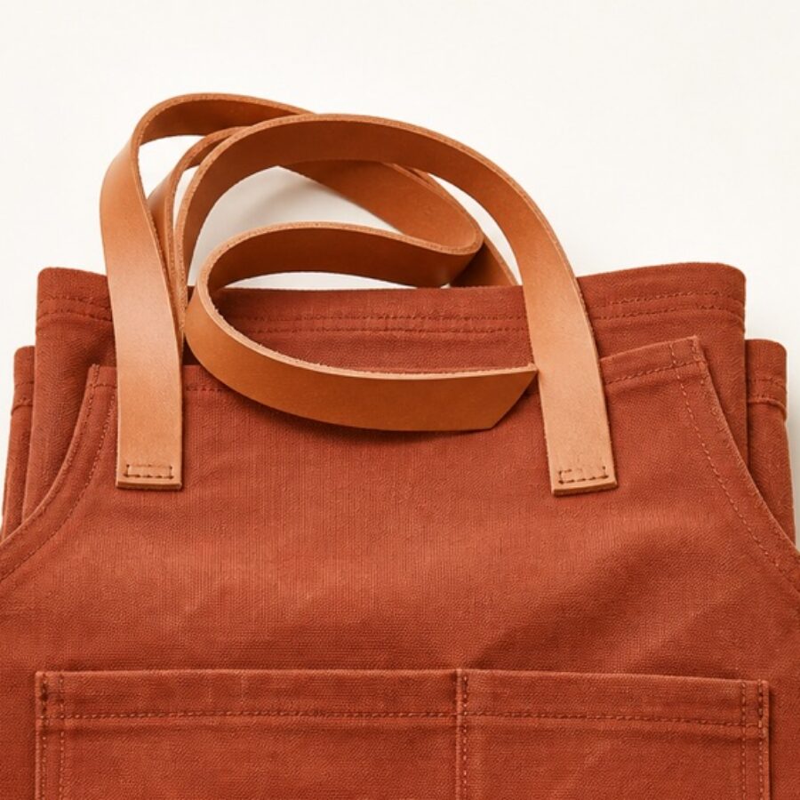 Waxed Canvas Work Apron - detail A