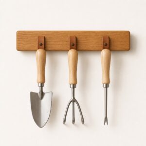 Oak Wall Tool Rack