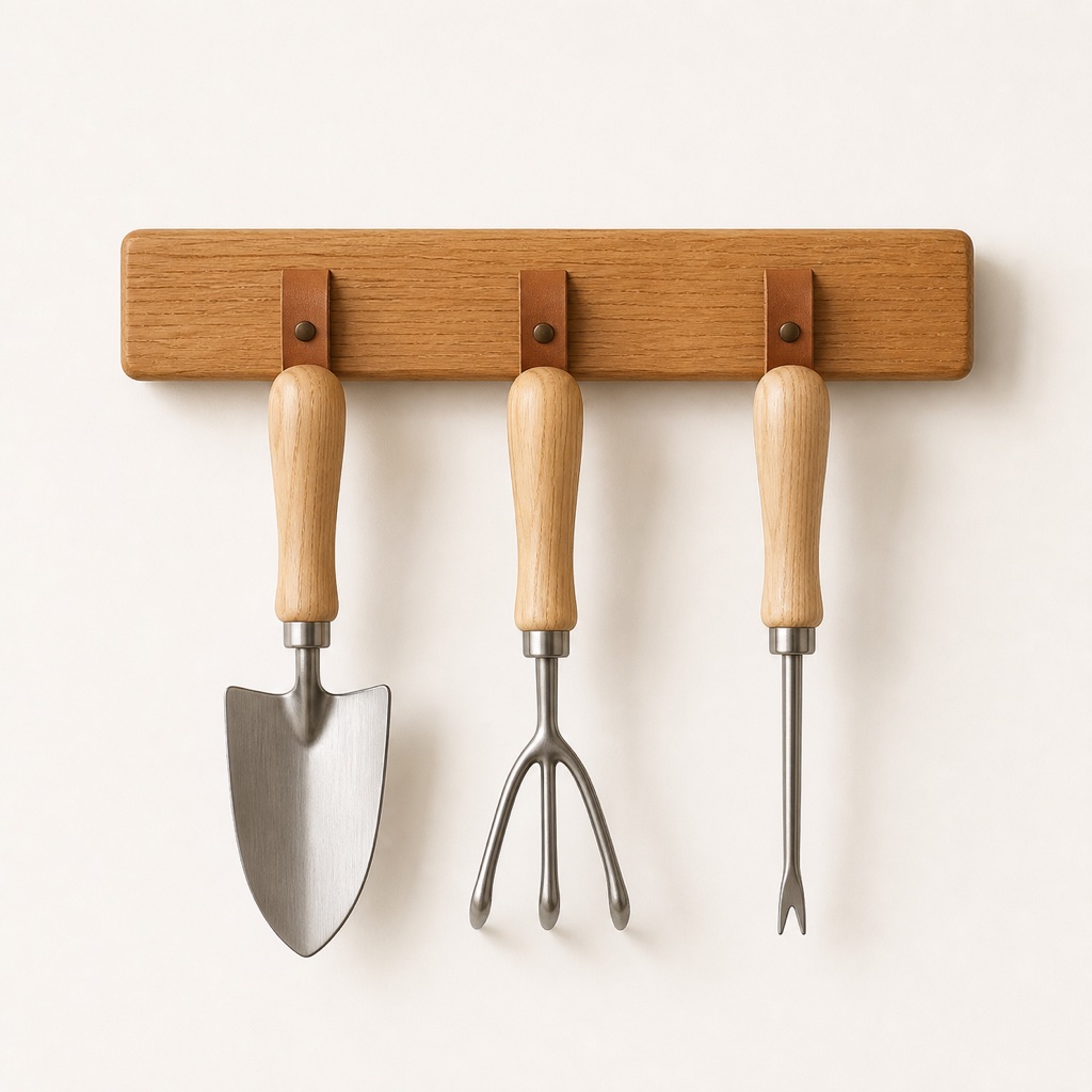 Oak Wall Tool Rack