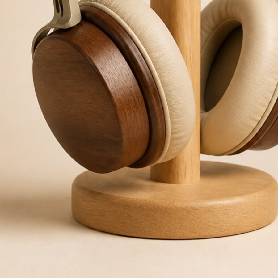 Walnut Monitor Headphones - Detail B