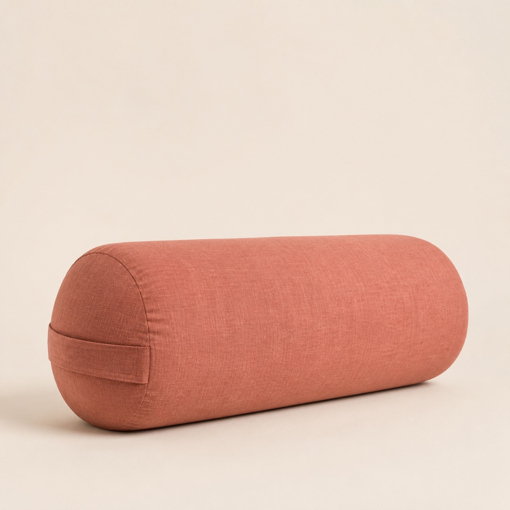 Rose Linen Bolster