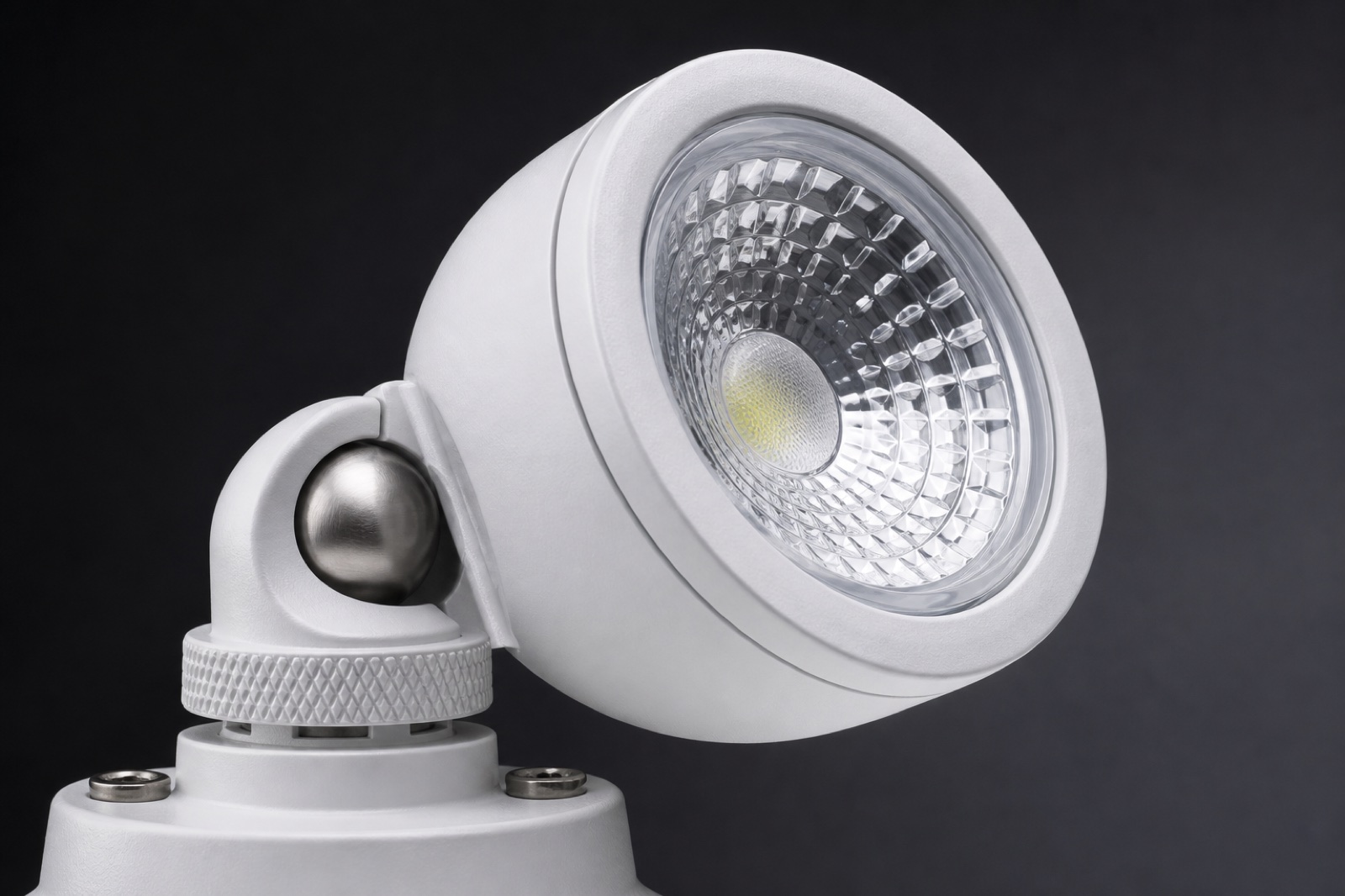 Twin head swivel joint and lens