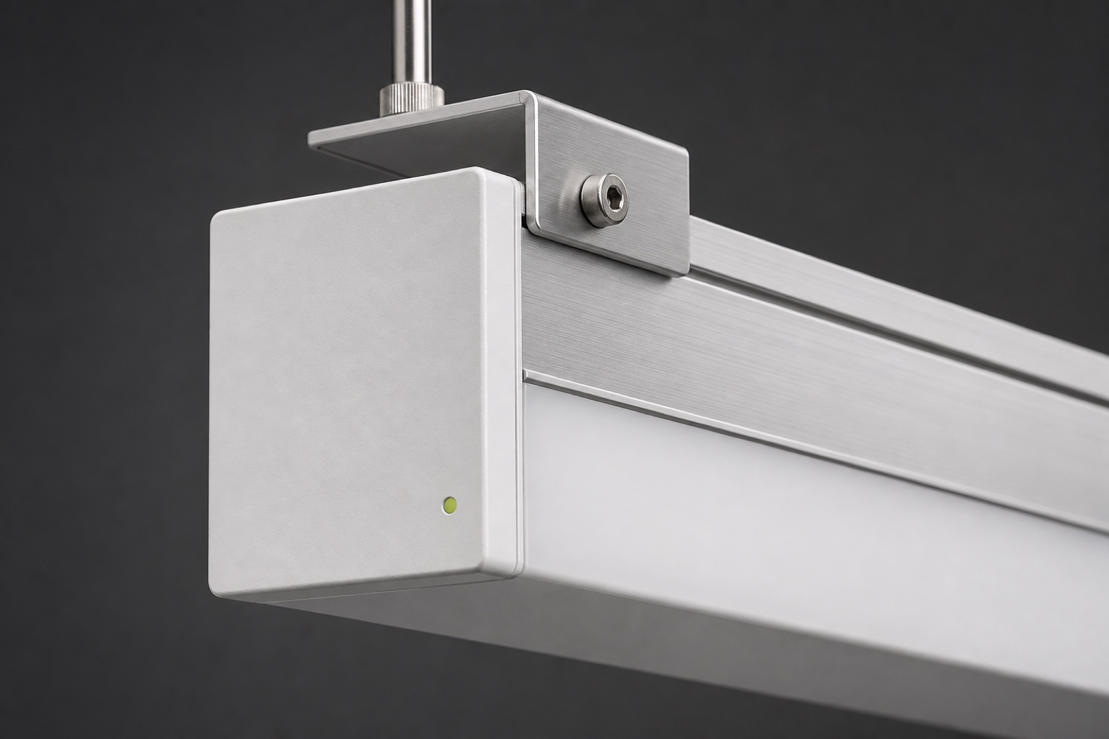 Exit sign end cap and suspension bracket