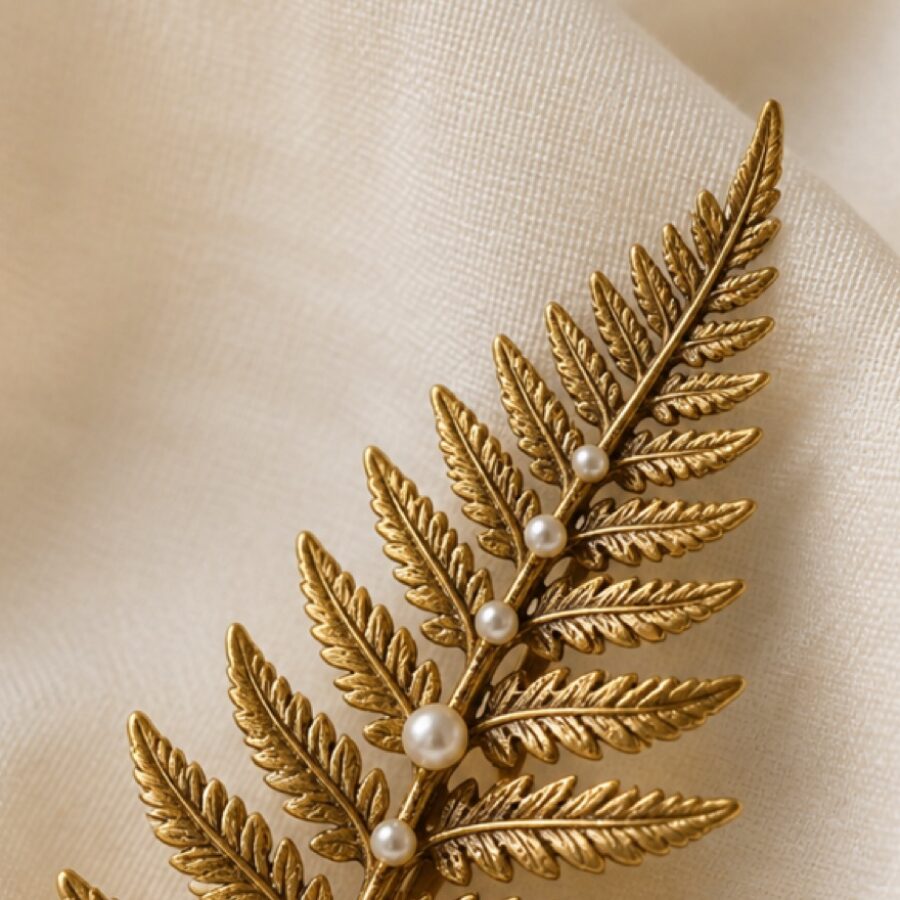 Fern Frond Brooch - Detail A