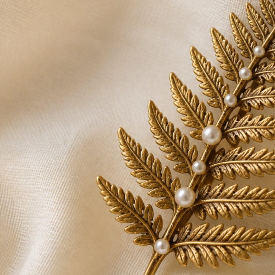 Fern Frond Brooch - Detail B