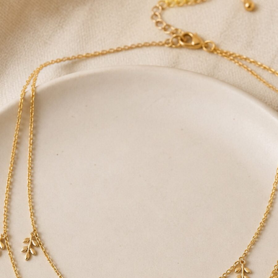 Fernleaf Layered Necklace - Detail A