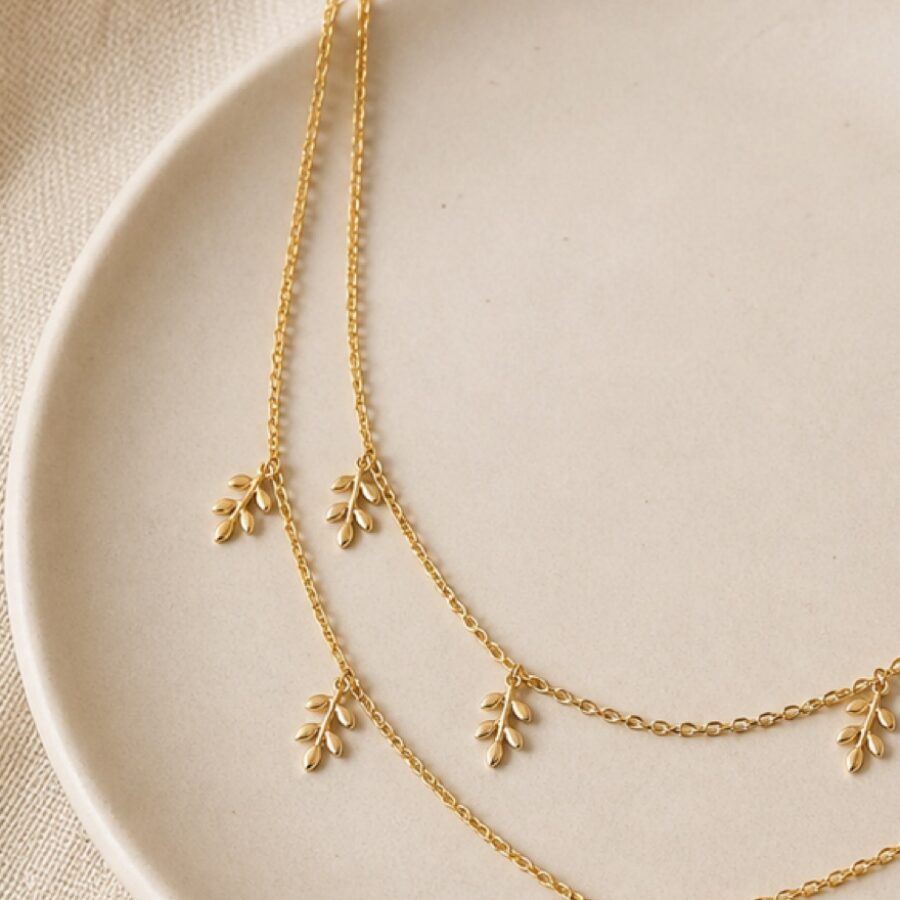 Fernleaf Layered Necklace - Detail B