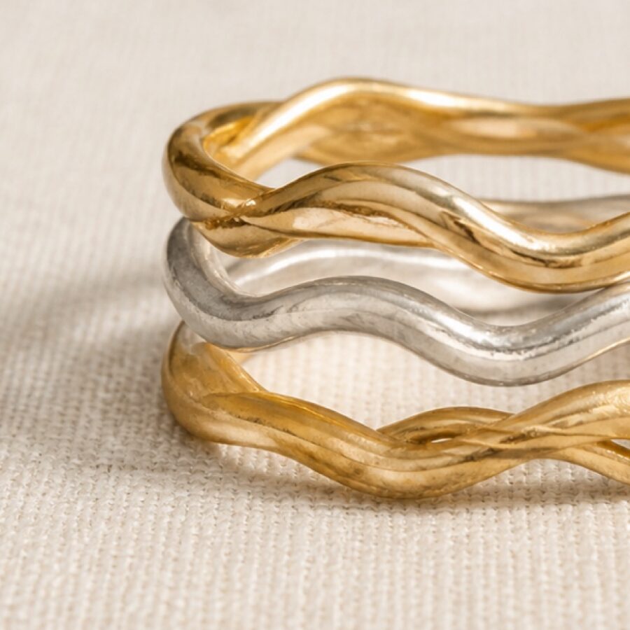 Vinelight Stacking Rings - Detail B