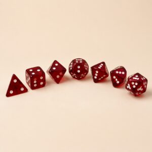 Ember Resin Dice Set