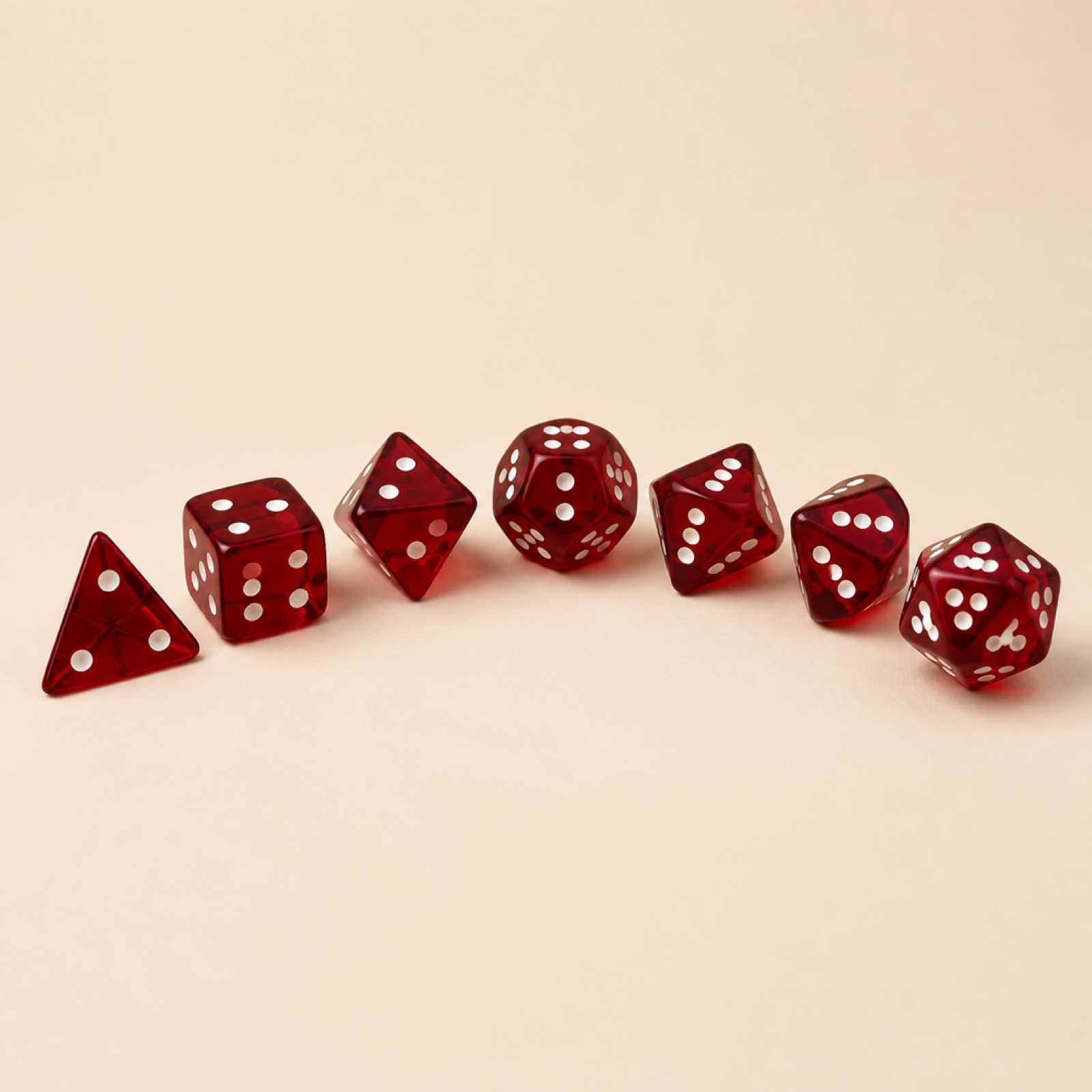 Ember Resin Dice Set