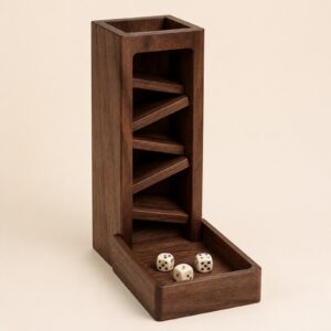 Walnut Dice Tower