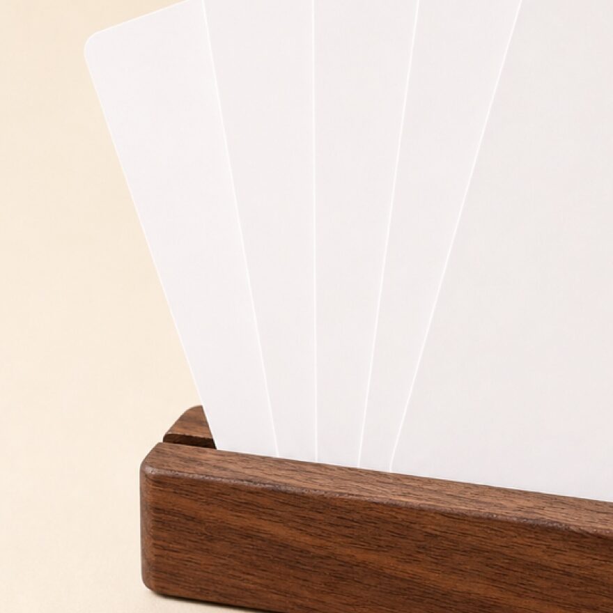 Oak Card Holder Stand - Image 3