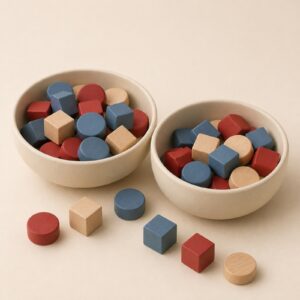 Wooden Token Bowl Set