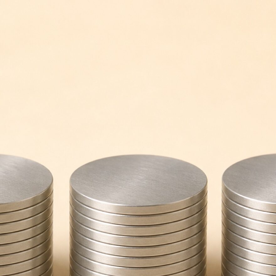 Brushed Metal Counter Set - Image 2