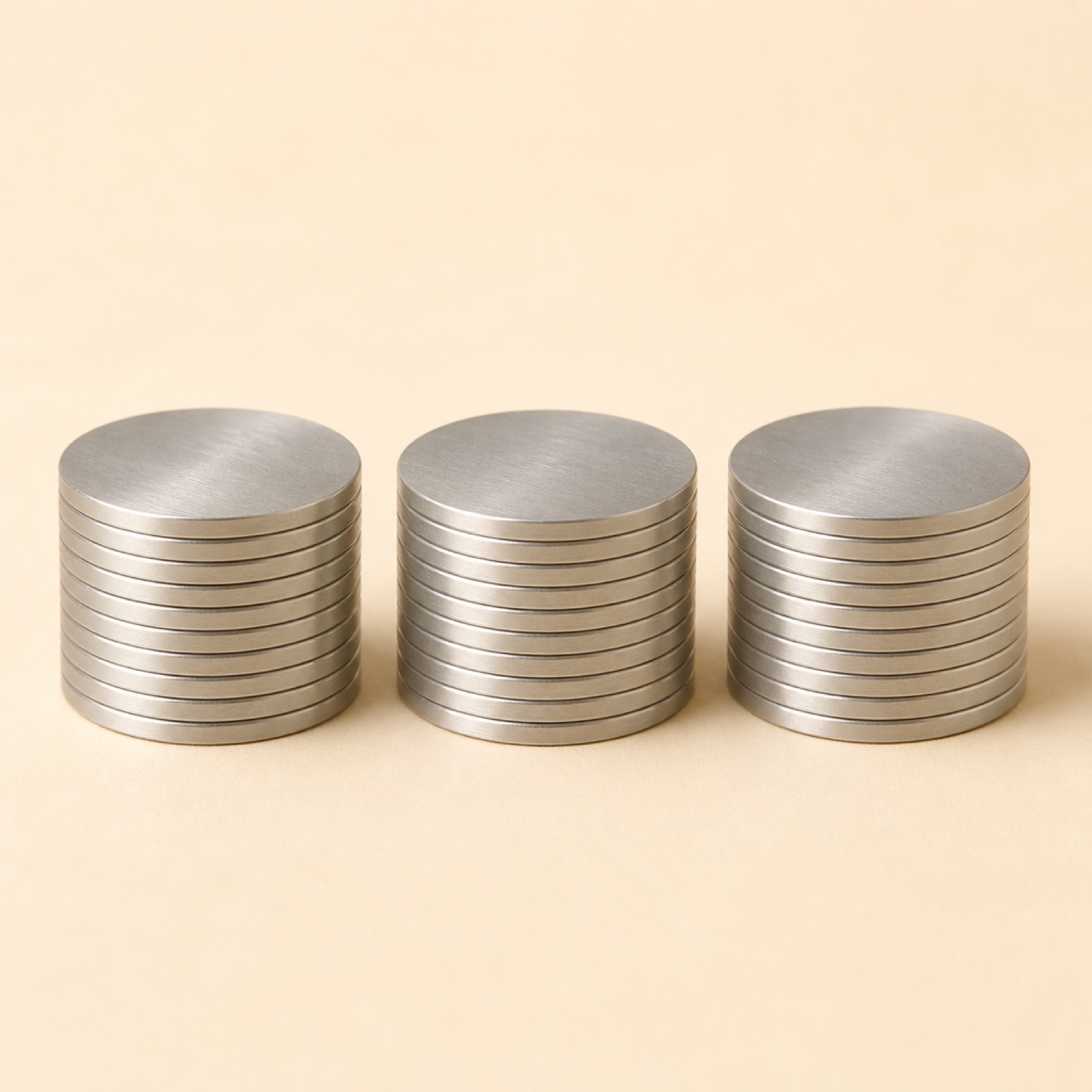 Brushed Metal Counter Set